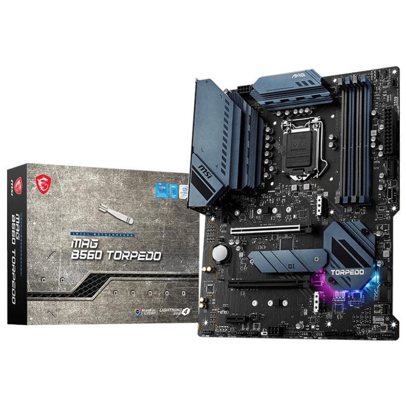 PLACA de BAZA MSI "MAG B560 TORPEDO", skt LGA 1200, ATX, Intel B560, 4 x DDR4, max. 128 GB, 6 x SATA, 3 x M.2, 7.1, "MAG B560 TORPEDO"