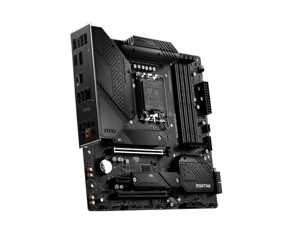 PLACA de BAZA MSI "MAG B660M MORTAR", skt LGA 1700, mATX, Intel B660, 4 x DDR4, max. 128 GB, 4 x SATA, 2 x M.2, 7.1, "MAG B660M MORTAR" — miniatură