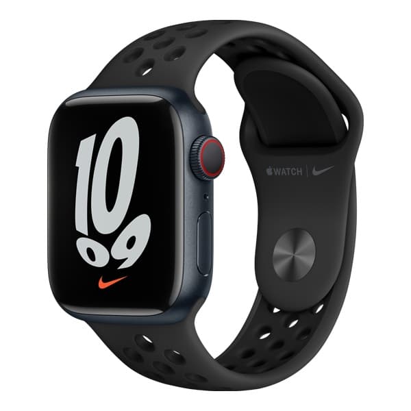 SMARTWATCH Apple Watch Nike S7 GPS, 45mm Midnight Aluminium Case with Anthracite/Black Nike Sport Band "mknc3wb/a"