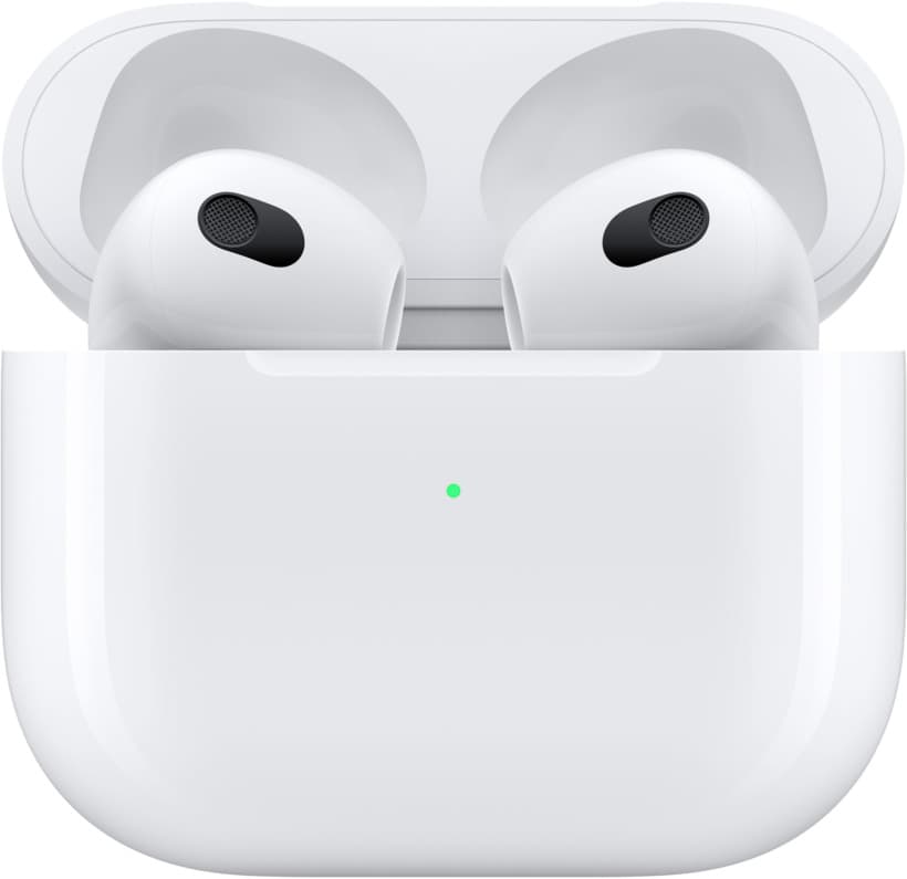 CASTI Apple Airpods gen3, pt. smartphone, wireless, intraauriculare - butoni, microfon pe casca, conectare prin Bluetooth 5.0, alb, "mme73zm/a" — miniatură