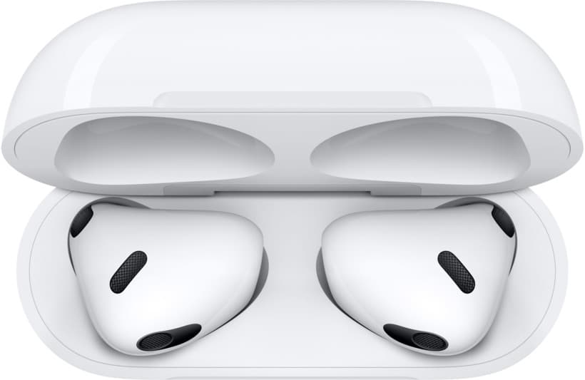 CASTI Apple Airpods gen3, pt. smartphone, wireless, intraauriculare - butoni, microfon pe casca, conectare prin Bluetooth 5.0, alb, "mme73zm/a" — miniatură
