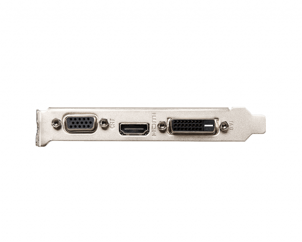 PLACA VIDEO MSI "GeForce GT 730", 2 GB GDDR3 64 biti, PCI Express 2.0 x 16, HDMI VGA DVI-D, sistem racire aer, "N730K-2GD3/LP" — miniatură