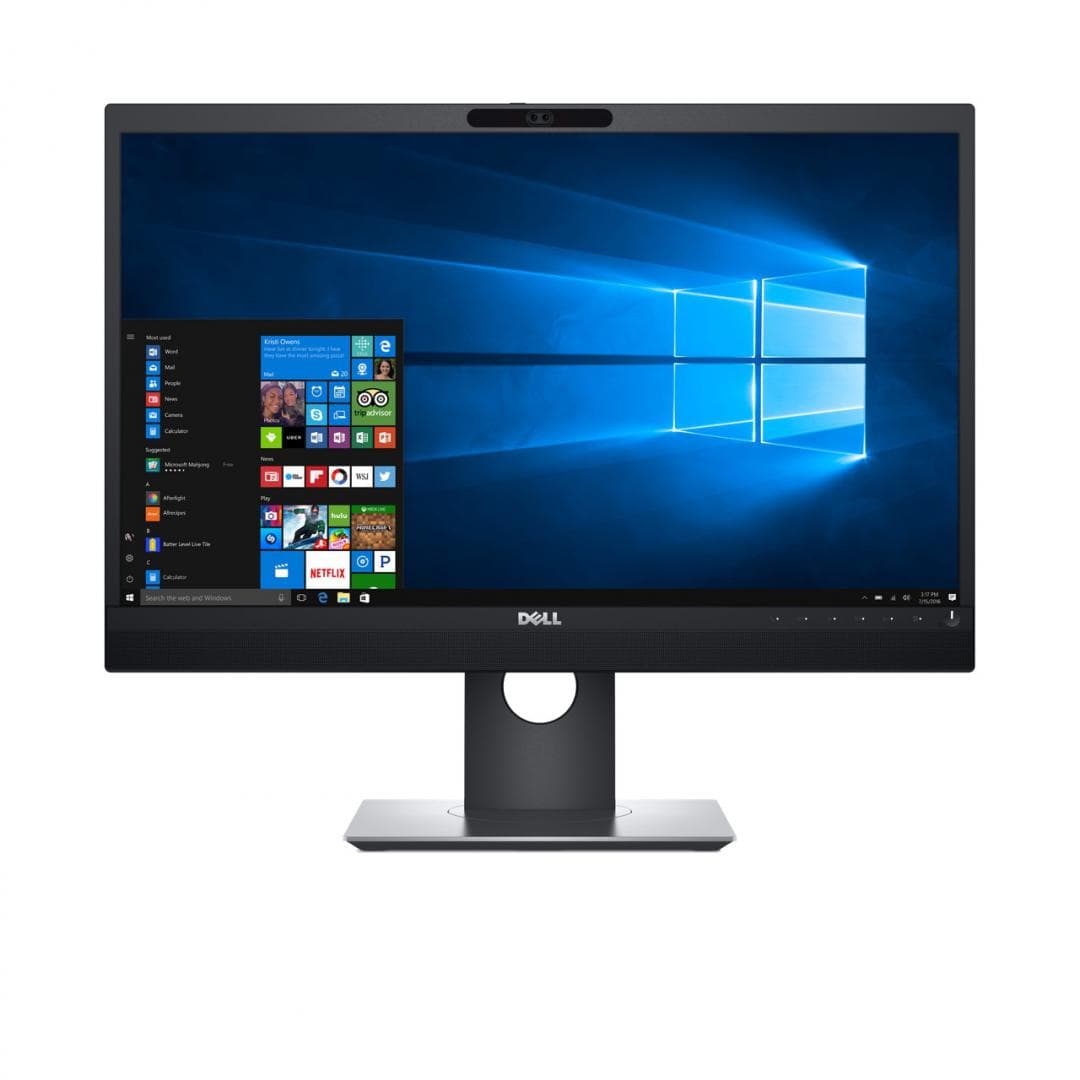 MONITOR Dell 23.8 inch, videoconferinta, IPS, Full HD (1920 x 1080), wide, 250 cd/mp, 6 ms, VGA | HDMI | Display Port, "P2418HZM"