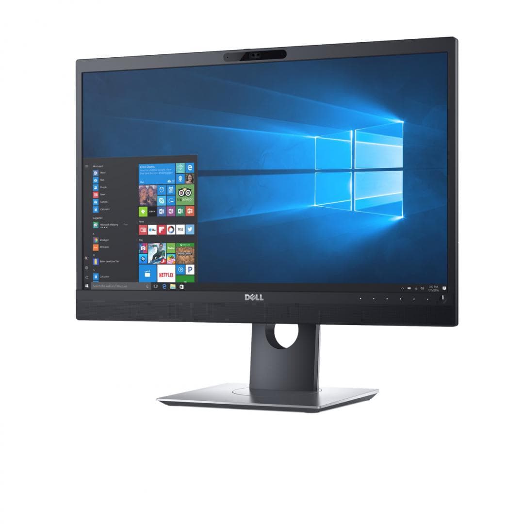 MONITOR Dell 23.8 inch, videoconferinta, IPS, Full HD (1920 x 1080), wide, 250 cd/mp, 6 ms, VGA | HDMI | Display Port, "P2418HZM" — miniatură