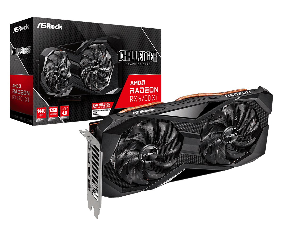 PLACA VIDEO ASROCK "AMD Radeon RX 6700 XT Challenger D", 12 GB GDDR6 192 biti, PCI Express 4.0 x 16, HDMI DisplayPort x 3, sistem racire aer, "RX6700XT CLD 12GO"