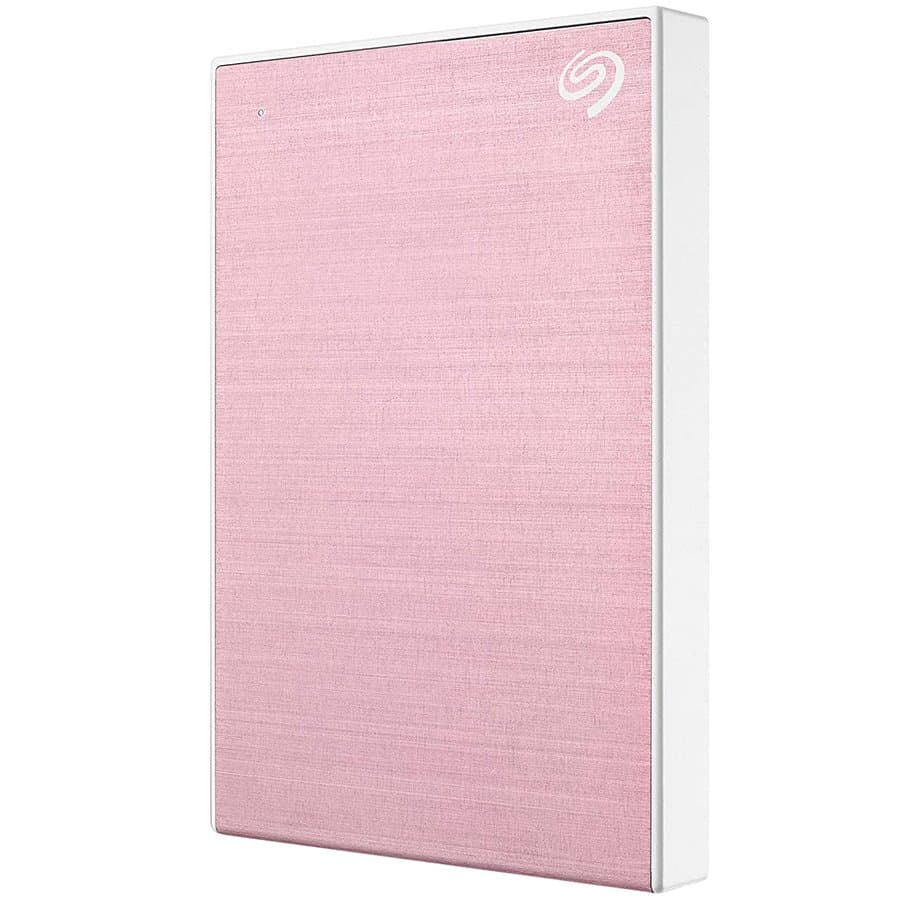 SEAGATE One Touch Potable 2TB USB 3.0 compatible with MAC and PC including data recovery service rose gold, "STKB2000405"