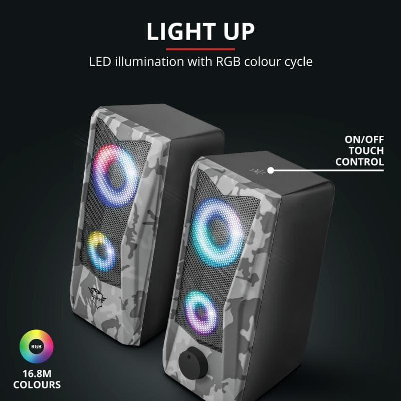 Trust GXT 606 Javv RGB Speaker Set 2.0, "TR-23379" — miniatură