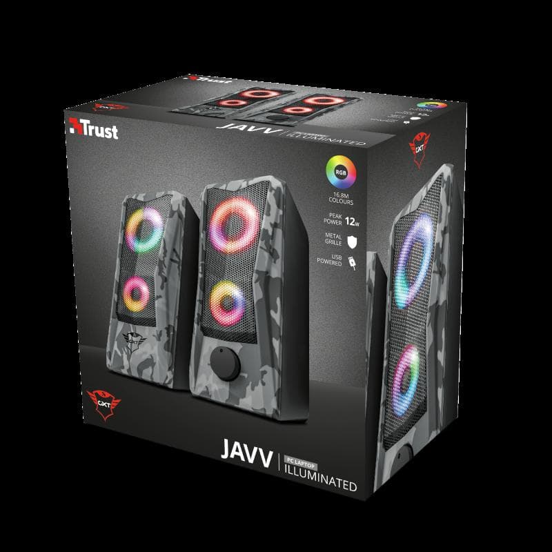 Trust GXT 606 Javv RGB Speaker Set 2.0, "TR-23379" — miniatură