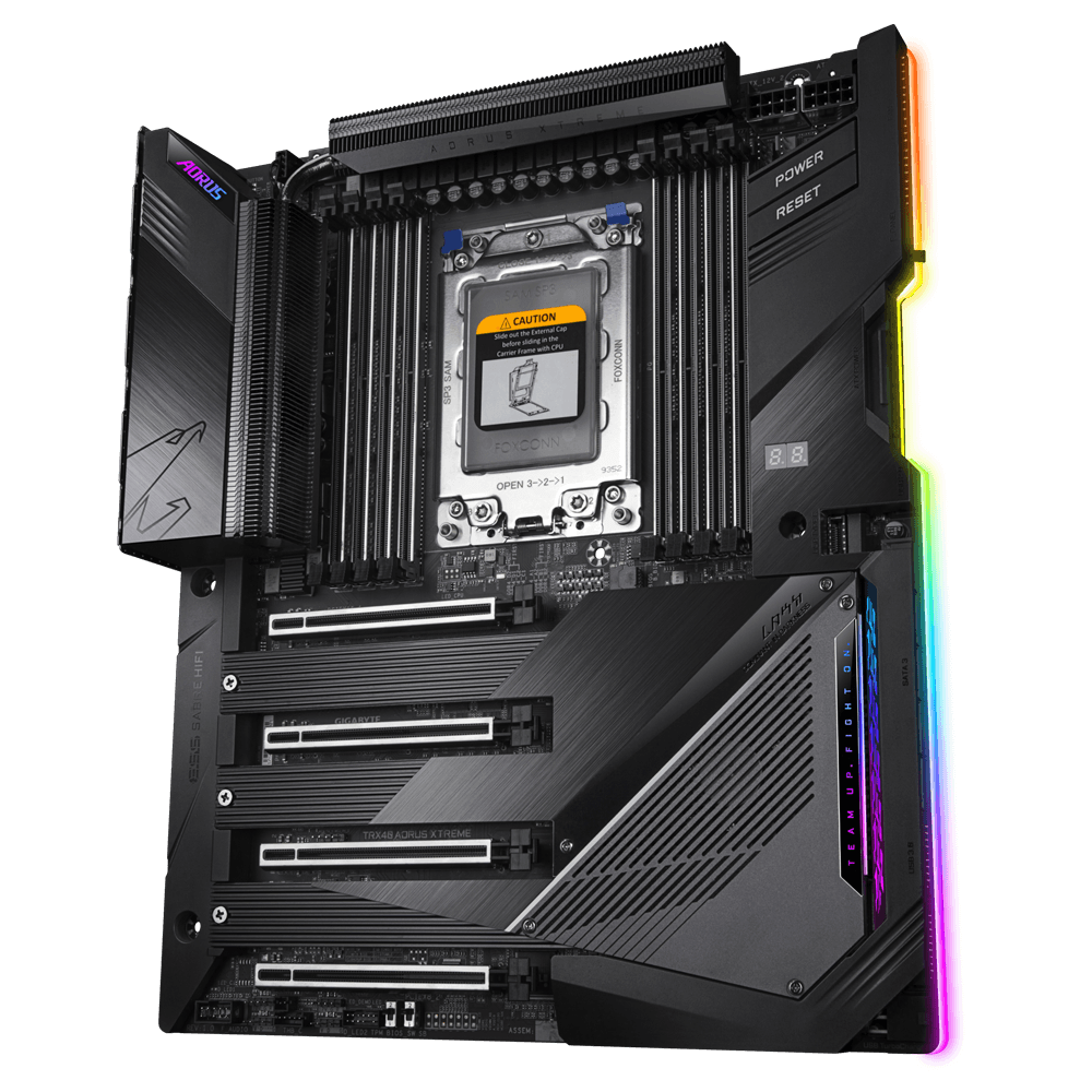 PLACA de BAZA Gigabyte "TRX40 AORUS XTREME", skt TRX4, XL-ATX, AMD TRX40, 8 x DDR4, max. 256 GB, 10 x SATA, 4 x M.2, 7.1, "TRX40 AORUS XTREME"