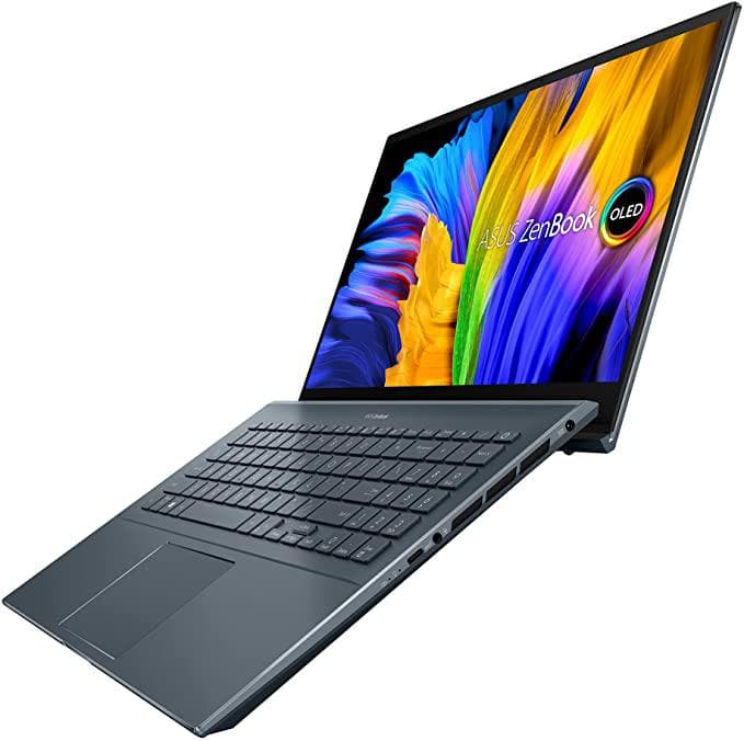 NOTEBOOK Asus, "ZenBook Pro 15" 15.6 inch, AMD Ryzen 7 5800H, 16 GB DDR4, SSD 512 GB, nVidia GeForce RTX 3050 Ti, Windows 11 Pro, "UM5500QE-KY203X" ( — miniatură