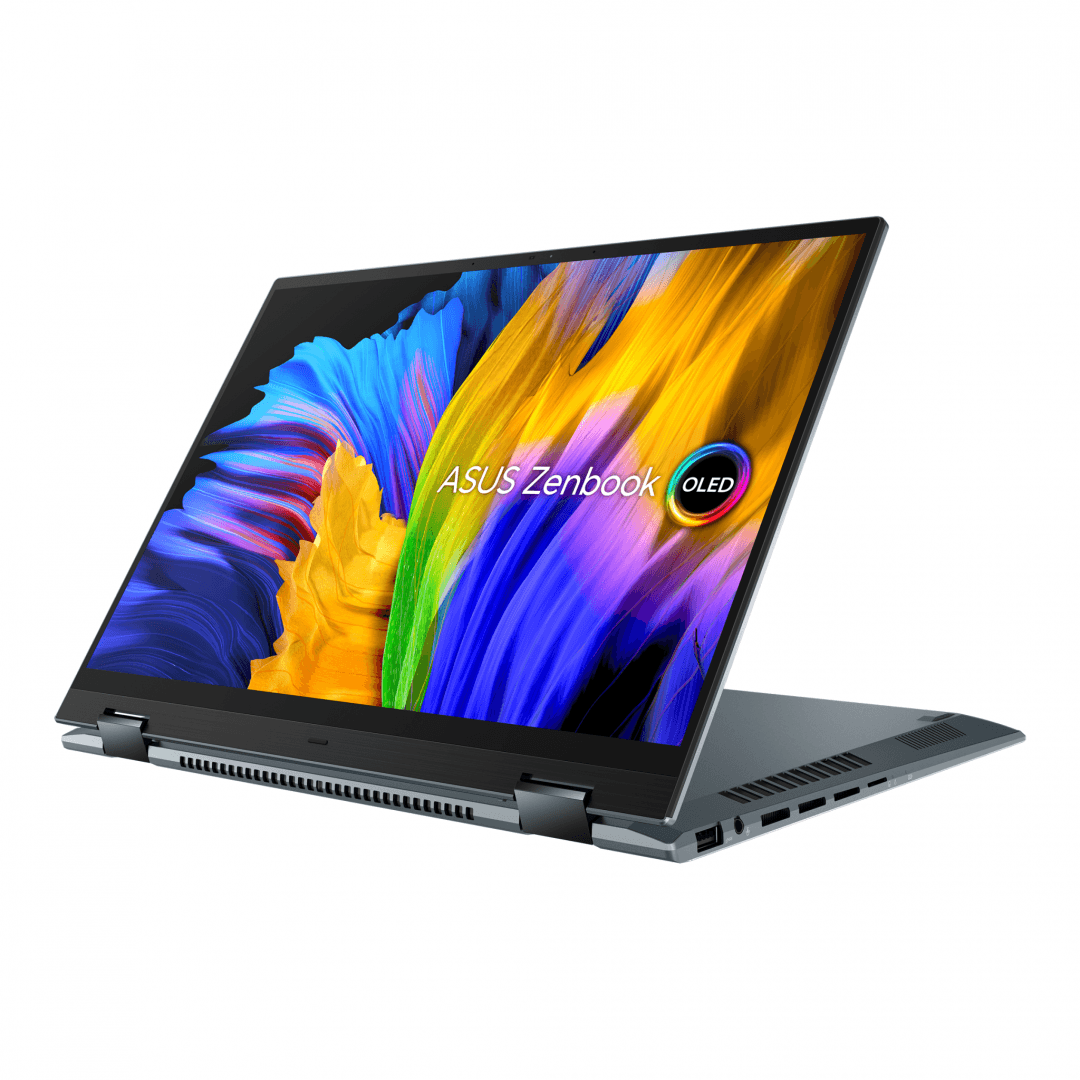 NOTEBOOK Asus, "Zenbook 14 Flip" 14.0 inch, i7-1165G7, 16 GB DDR4, SSD 1 TB, Intel Iris Xe Graphics, Windows 11 Pro, "UP5401EA-KN094X" ( — miniatură