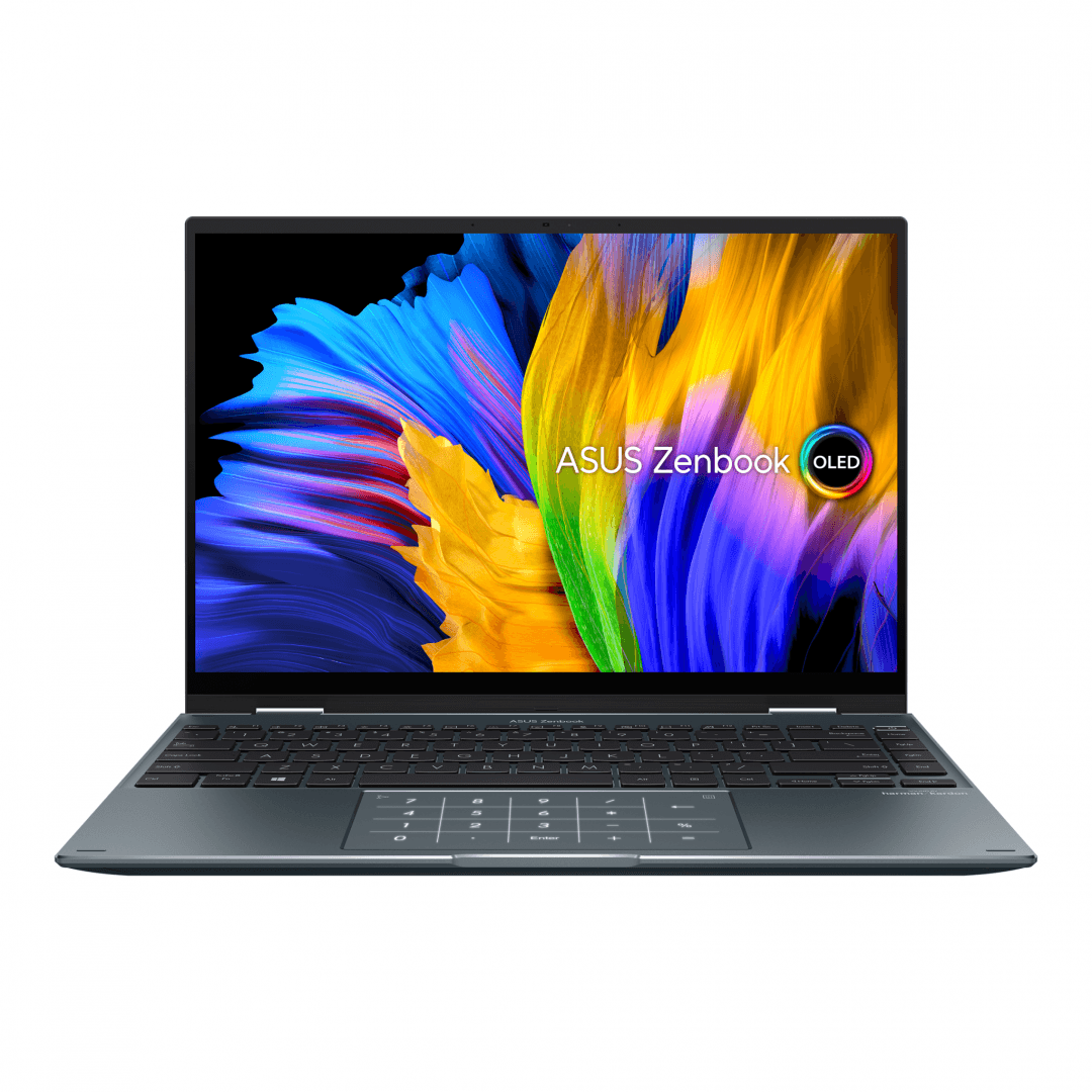 NOTEBOOK Asus, "Zenbook 14 Flip" 14.0 inch, i7-1165G7, 16 GB DDR4, SSD 1 TB, Intel Iris Xe Graphics, Windows 11 Pro, "UP5401EA-KN094X" ( — miniatură