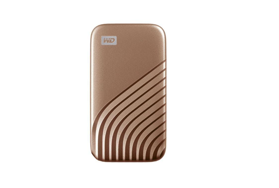 SSD. extern WD MY PASSPORT, 1TB, USB 3.2 Type-C, R/W: 1050/1000 MB/s, auriu, "WDBAGF0010BGD-WESN"