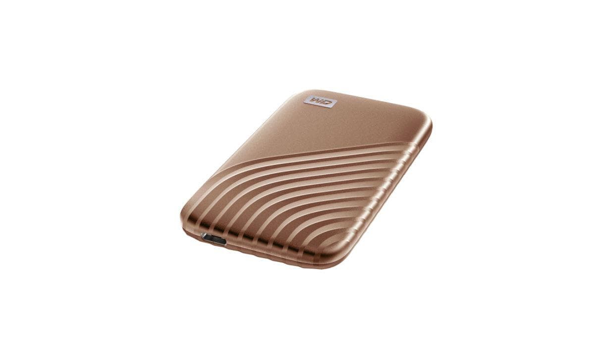 SSD. extern WD MY PASSPORT, 1TB, USB 3.2 Type-C, R/W: 1050/1000 MB/s, auriu, "WDBAGF0010BGD-WESN" — miniatură