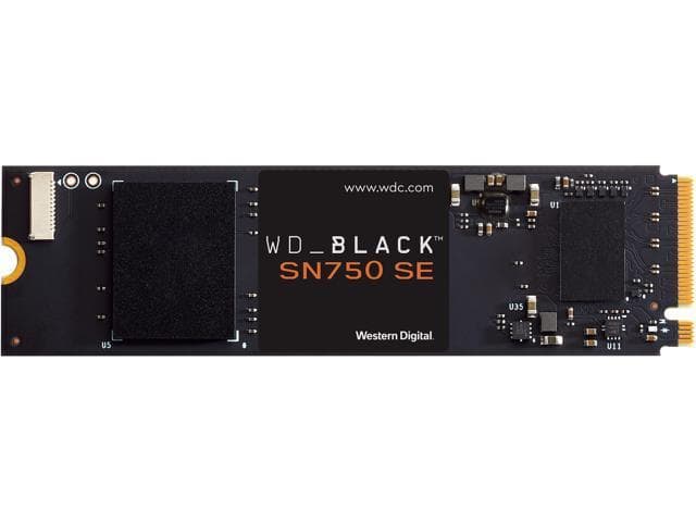 SSD WD SN750 SE, 500GB, M.2, PCIe Gen4.0 x4, R/W: 3600/2900 MB/s, "WDS500G1B0E" — miniatură