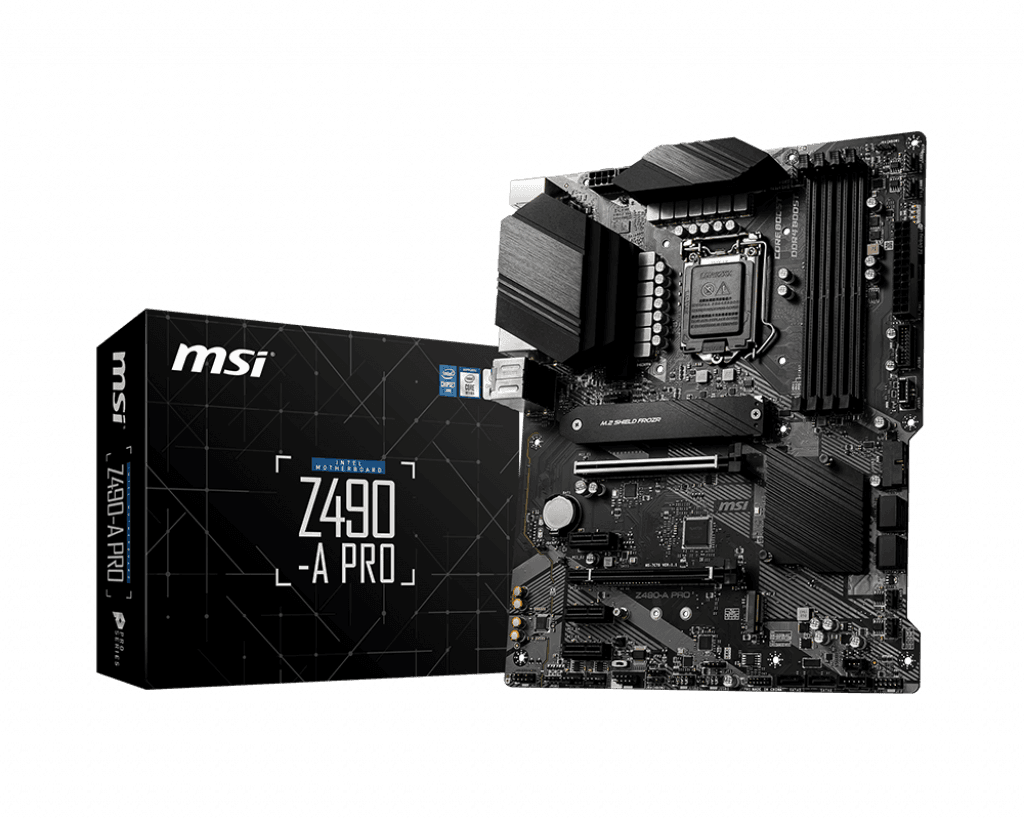 PLACA de BAZA MSI "Z490-A PRO", skt LGA 1200, ATX, Intel Z490, 4 x DDR4, max. 128 GB, 6 x SATA, 2 x M.2, 7.1, "Z490-A PRO"