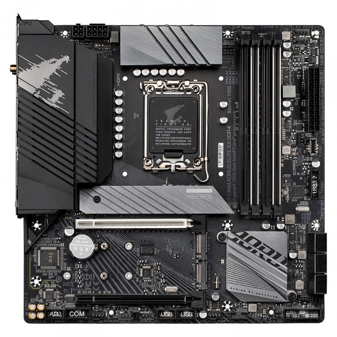 PLACA de BAZA Gigabyte "Z690M A ELITE AXD4", skt LGA 1700, mATX, Intel Z690, 4 x DDR4, max. 128 GB, 6 x SATA, 3 x M.2, 7.1, "Z690M A ELITE AXD4"