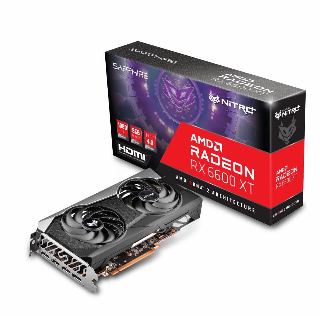 PLACA VIDEO SAPPHIRE "NITRO+ AMD Radeon RX 6600 XT", 8 GB GDDR6 128 biti, PCI Express 4.0 x 16, HDMI DisplayPort x 3, sistem racire aer, "11309-01-20G"