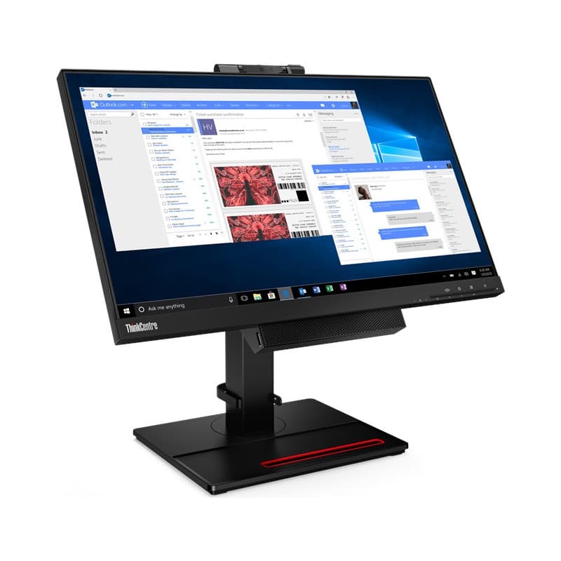 MONITOR Lenovo 21.5 inch, home | office, IPS, Full HD (1920 x 1080), Wide, 250 cd/mp, 4 ms, DisplayPort, "11GSPAT1EU" — miniatură