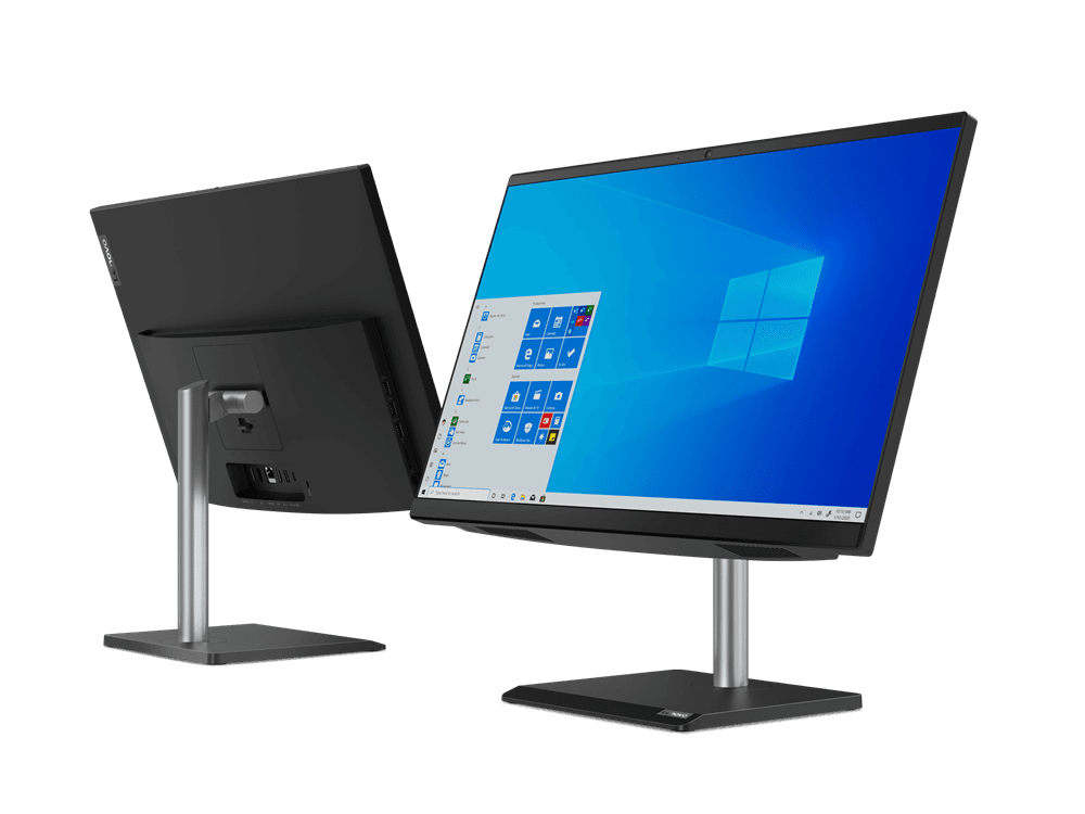 DESKTOP LENOVO, "V50A-24IMB" All-in-one, 23.8 inch, CPU i7-10700T,Intel UHD Graphics 630, memorie 16GB, SSD 512GB,unitate optica, tastatura si mouse, Windows 10 Pro "11FJ0079RI" — miniatură