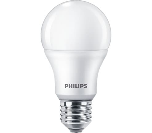 SET 3 becuri LED Philips, soclu E27, putere 5.5W, forma clasic, lumina alb calda, alimentare 220 - 240 V, "000008718699630805"