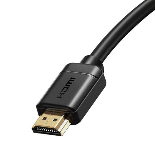 CABLU video Baseus HD Series, HDMI (T) la HDMI (T), rezolutie maxima 4K UHD (3840 x 2160) la 60 Hz, conectori auriti, 3m, negru "CAKGQ-C01" - 6953156222533 — miniatură