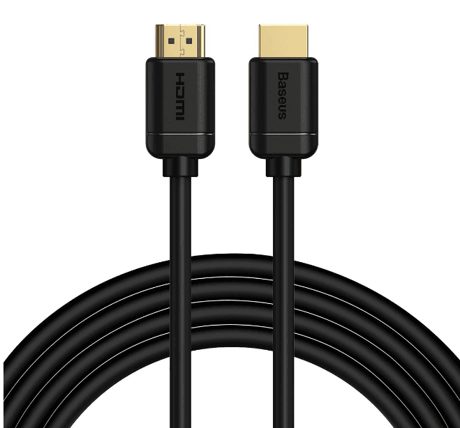 CABLU video Baseus HD Series, HDMI (T) la HDMI (T), rezolutie maxima 4K UHD (3840 x 2160) la 60 Hz, conectori auriti, 3m, negru "CAKGQ-C01" - 6953156222533