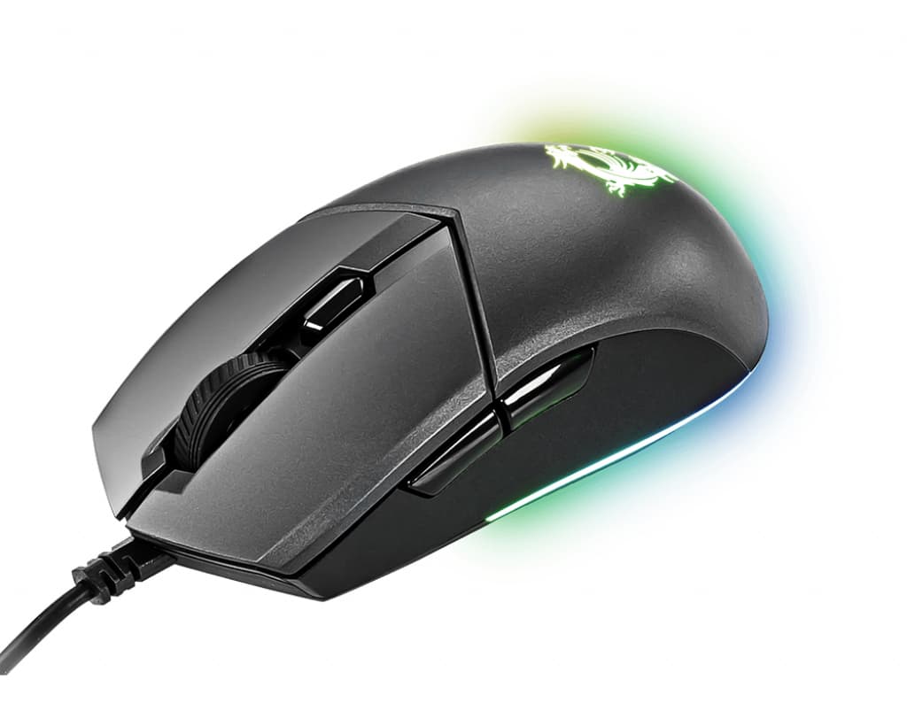 MSI Clutch GM11 wired symmetrical design Optical GAMING Mouse with RGB lighting, "CLUTCH GM11" — miniatură
