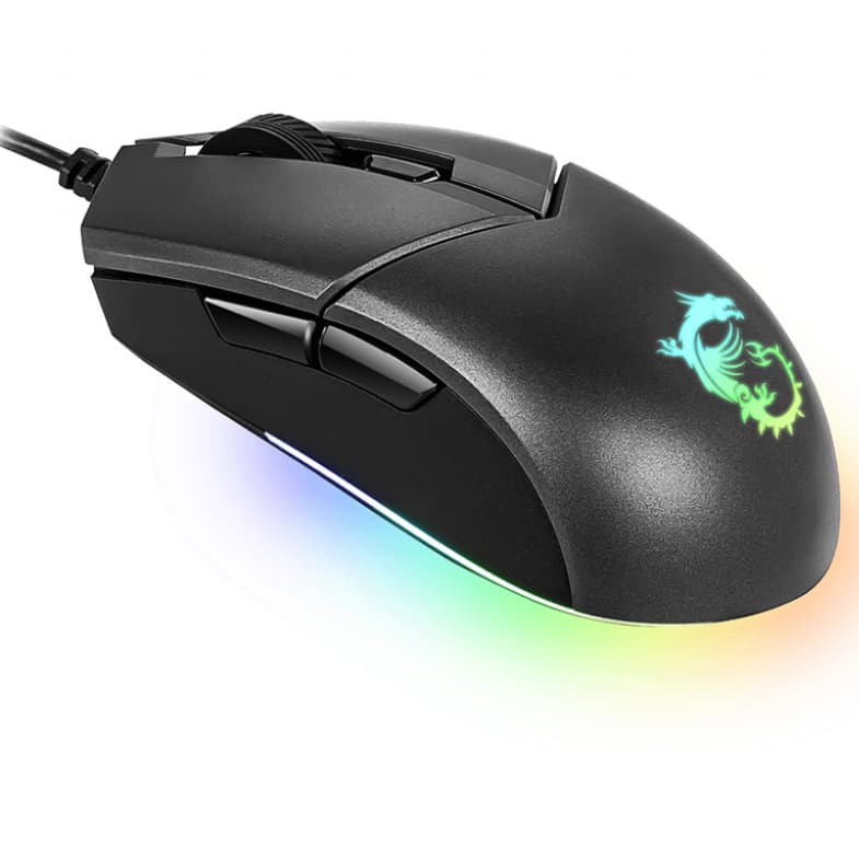 MSI Clutch GM11 wired symmetrical design Optical GAMING Mouse with RGB lighting, "CLUTCH GM11" — miniatură