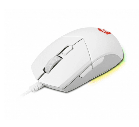 MSI Clutch GM11 wired symmetrical Mouse WHITE, "CLUTCH GM11 WHITE" — miniatură