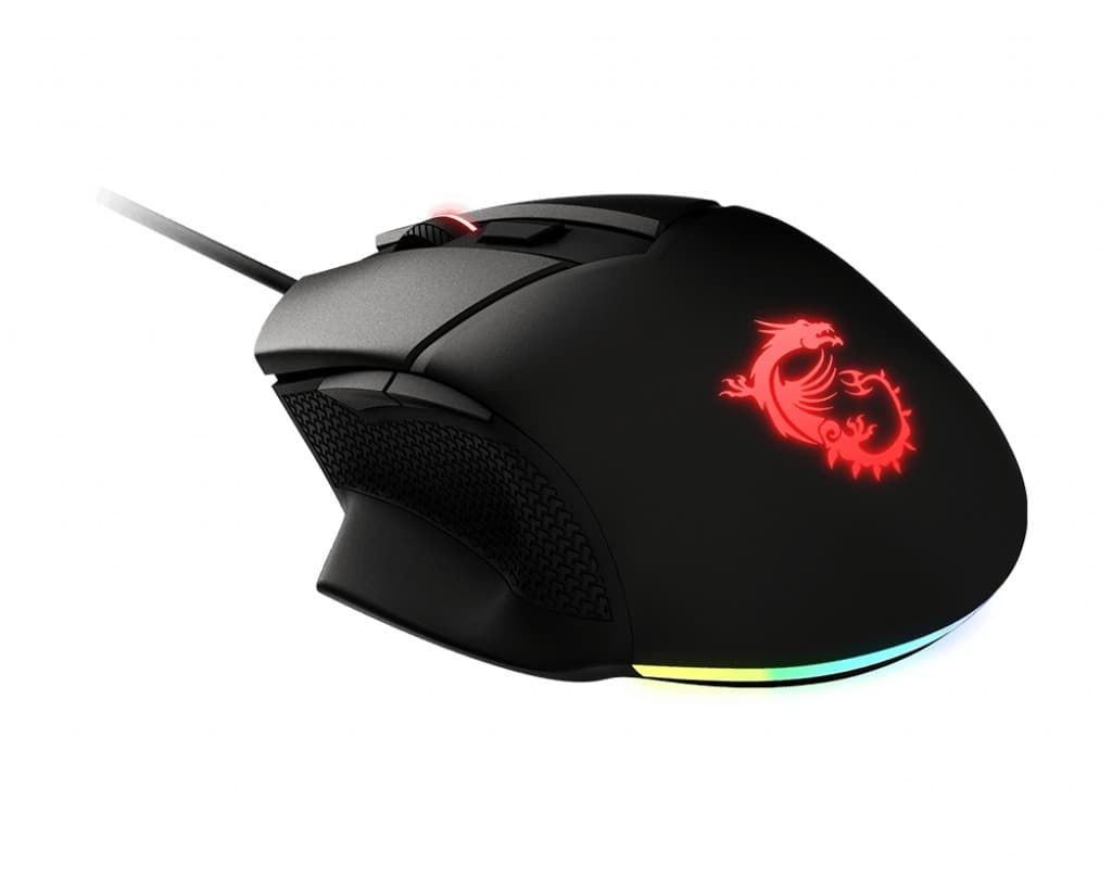 MSI Clutch GM20 ELITE Right handed Optical GAMING Mouse Max DPI 6400 Adjustable Weight system RGB lighting with the ability, "CLUTCH GM20 ELITE" — miniatură