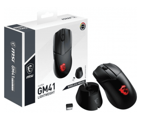 MSI&nbsp;CLUTCH&nbsp;GM41 Gaming Mouse&nbsp;Lightweight Wireless, "CLUTCH GM41 LIGHTWEIGHT WIRELESS" — miniatură