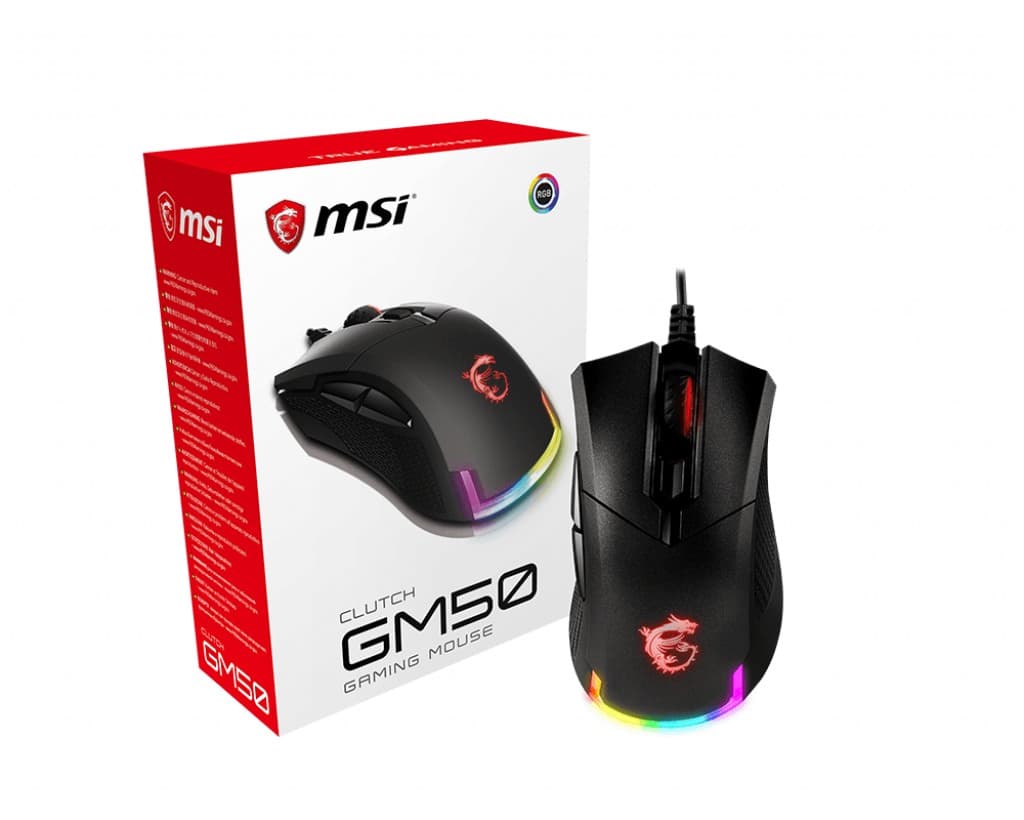 MSI Clutch GM50 gaming mouse, "CLUTCH GM50" — miniatură