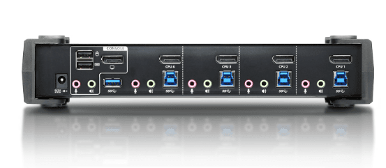 SWITCH KVMP ATEN 4-Port USB 3.0 4K DisplayPort, include cablurile "CS1924-AT-G" — miniatură