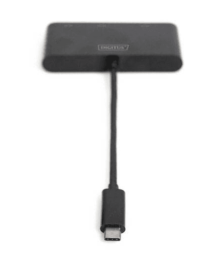 SPLITTER video DIGITUS DA-70859 Graphic Adapter HDMI/DP/VGA 4K 60Hz UHD/ FHD to USB 3.1 Type C audio black "DA-70859" — miniatură