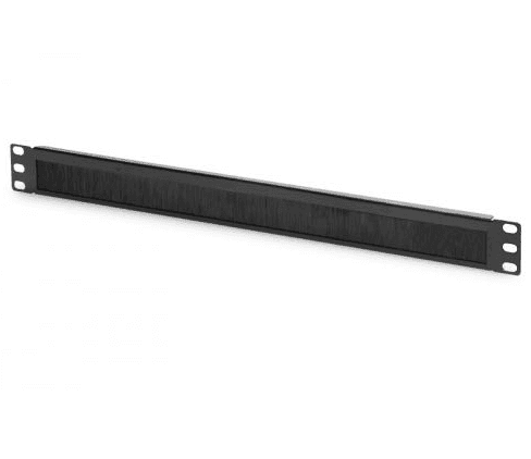 DIGITUS 1U cable brush management panel 44x483x11 mm brush size 27x423 mm color black RAL 9005 "DN-97661" — miniatură