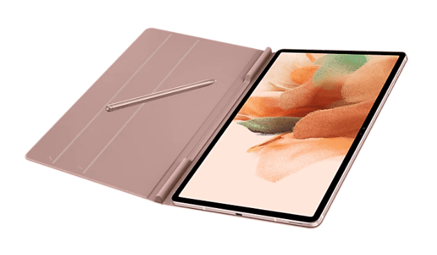 Husa pt Tab S7+ / S7 FE Book Cover Pink , "EF-BT730PAEGEU" — miniatură