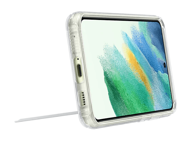 HUSA Smartphone Samsung, pt Galaxy S21 Fe, tip back cover (protectie spate), policarbonat | TPU, ultrasubtire, transparent, "EF-JG990CTEGWW" — miniatură