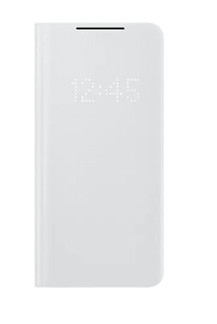 HUSA Smartphone Samsung, pt Galaxy S21+, tip smart book cover, poliuretan, Smart LED View, gri, "EF-NG996PJEGEE"