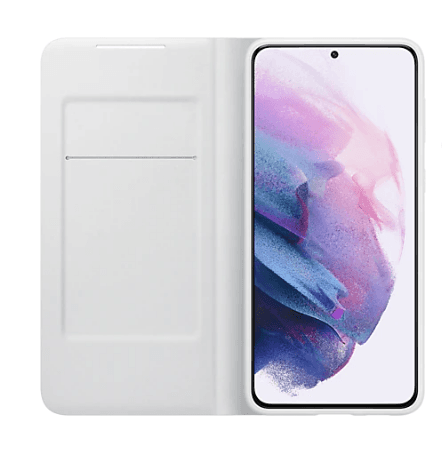 HUSA Smartphone Samsung, pt Galaxy S21+, tip smart book cover, poliuretan, Smart LED View, gri, "EF-NG996PJEGEE" — miniatură