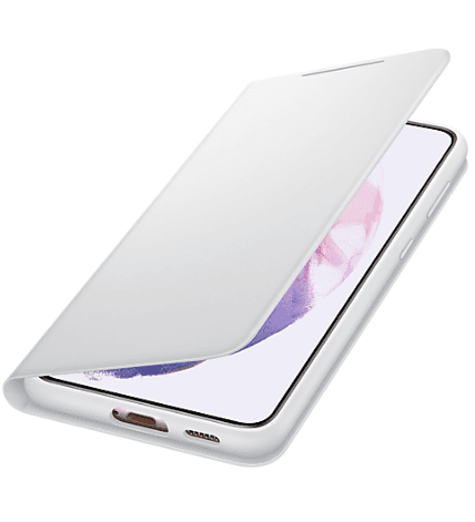HUSA Smartphone Samsung, pt Galaxy S21+, tip smart book cover, poliuretan, Smart LED View, gri, "EF-NG996PJEGEE" — miniatură