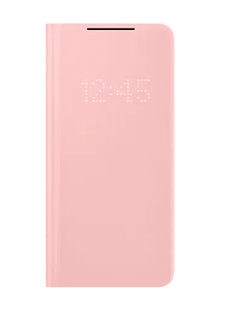HUSA Smartphone Samsung, pt Galaxy S21+, tip smart book cover, poliuretan, Smart LED View, roz, "EF-NG996PPEGEE"