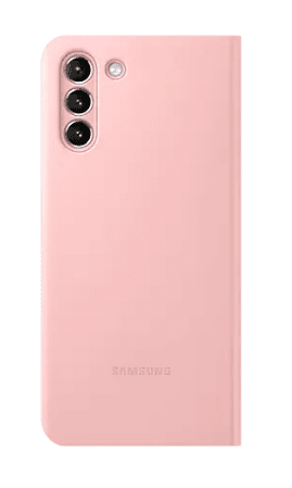 HUSA Smartphone Samsung, pt Galaxy S21+, tip smart book cover, poliuretan, Smart LED View, roz, "EF-NG996PPEGEE" — miniatură