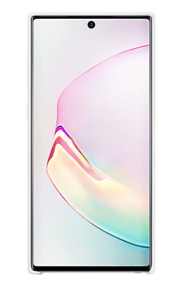 HUSA Smartphone Samsung, pt Galaxy Note 10, tip back cover (protectie spate), silicon, ultrasubtire, alb, "EF-PN970TWEGWW" — miniatură