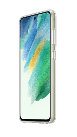 HUSA Smartphone Samsung, pt Galaxy S21 Fe, tip back cover (protectie spate), silicon, ultrasubtire, transparent, "EF-QG990CTEGWW" — miniatură