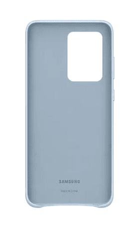 HUSA Smartphone Samsung, pt Galaxy S20 Ultra, tip back cover (protectie spate), piele, ultrasubtire, albastru, "EF-VG988LLEGEU" — miniatură