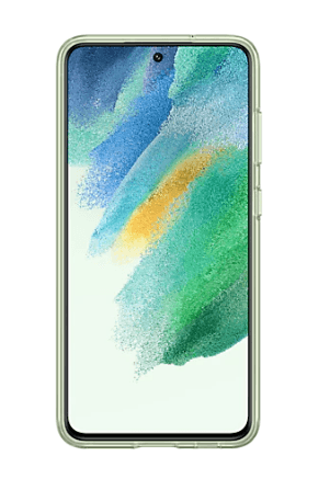 HUSA Smartphone Samsung, pt Galaxy S21 Fe, tip back cover (protectie spate), policarbonat | TPU, ultrasubtire, verde, "EF-XG990CMEGWW" — miniatură