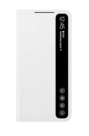 HUSA Smartphone Samsung, pt Galaxy S21 Fe, tip smart book cover, policarbonat | TPU, Smart Clear View, alb, "EF-ZG990CWEGEE"