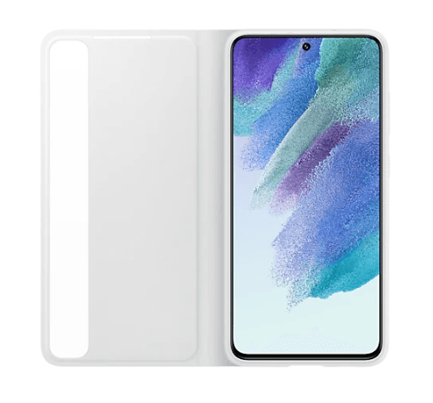 HUSA Smartphone Samsung, pt Galaxy S21 Fe, tip smart book cover, policarbonat | TPU, Smart Clear View, alb, "EF-ZG990CWEGEE" — miniatură