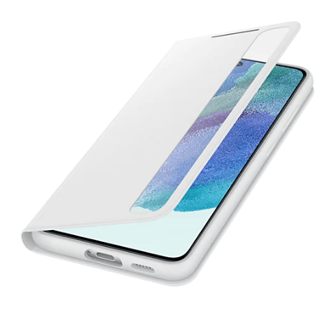 HUSA Smartphone Samsung, pt Galaxy S21 Fe, tip smart book cover, policarbonat | TPU, Smart Clear View, alb, "EF-ZG990CWEGEE" — miniatură